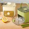 Efficient Ice Making System 48 Cube Maker with Easy Push Release Lid Bin Tray Built-in Storage Box for Whiskey Cocktails Coffee Beverages Freezer