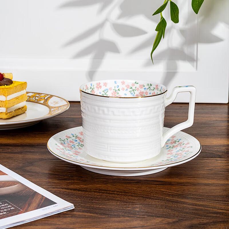 Tang Hui Ceramic Afternoon Tea Cup and Saucer Set