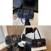 Denim Bag For Women With Large Capacity And Zipper Closure Perfect For School And Daily Use