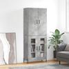 Maison Exclusive - Highboard Beton Grau 69,5x34x180 cm Holzwerkstoff