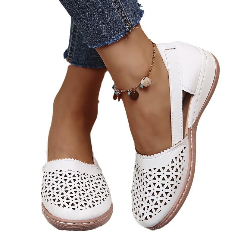 Women'S Summer Fashion Sandals Women'S Bag Head Hollowed Out Large Size Slope Heel Women'S Shoes Platform Single Shoes Women'S Shoes Wholesale