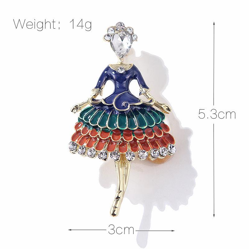 Kreative Niedliche Legierung Tropföl Tier Pflanze Perlen Brosche Persönlichkeit Blendfreier Schnallen Schmuck Brosche für Damen
