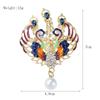 Peacock Inspired Brooch Pin with Pearl Accent Elegant Vintage Style Dress Accessory for Women Jewelry Outfit Decoration