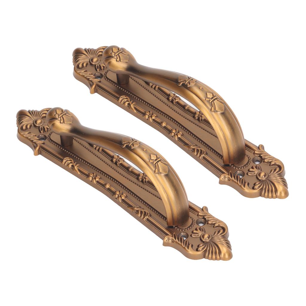 2 Set Sliding Barn Door Handles and Pulls Aluminum Alloy Bronze Pull Handle for Sliding Doors Gates