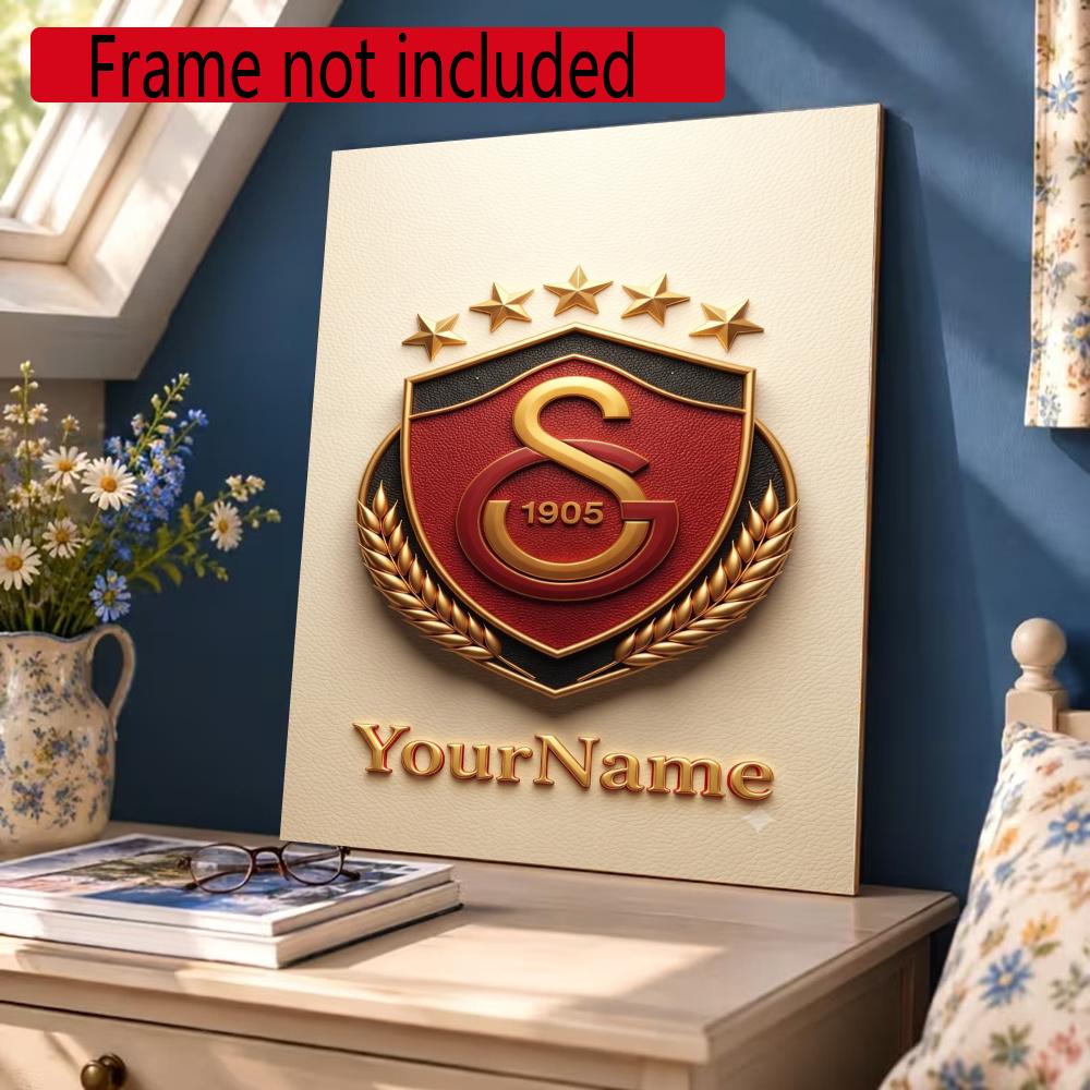 Galatasaray Personalized Name Round Diamond Painting Kit Diamond Embroidery Painting Rhinestones Mosaic Frameless Handwork Decoration Arts