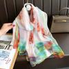 Stoles Wraps Silk Scarf Foulard Female Scarves Wraps Hijab Bandana Women Large-size Beach Shawls Muslim HijabsTravel Sunscreen