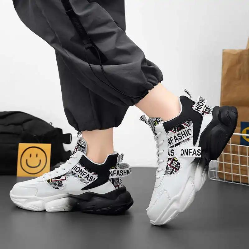 Fashion Navy Blue Orange Boot Woman Shoes Tenis Running Women High Shoes Sneakers Sports Jogging Runings Upper Ternis Excercise