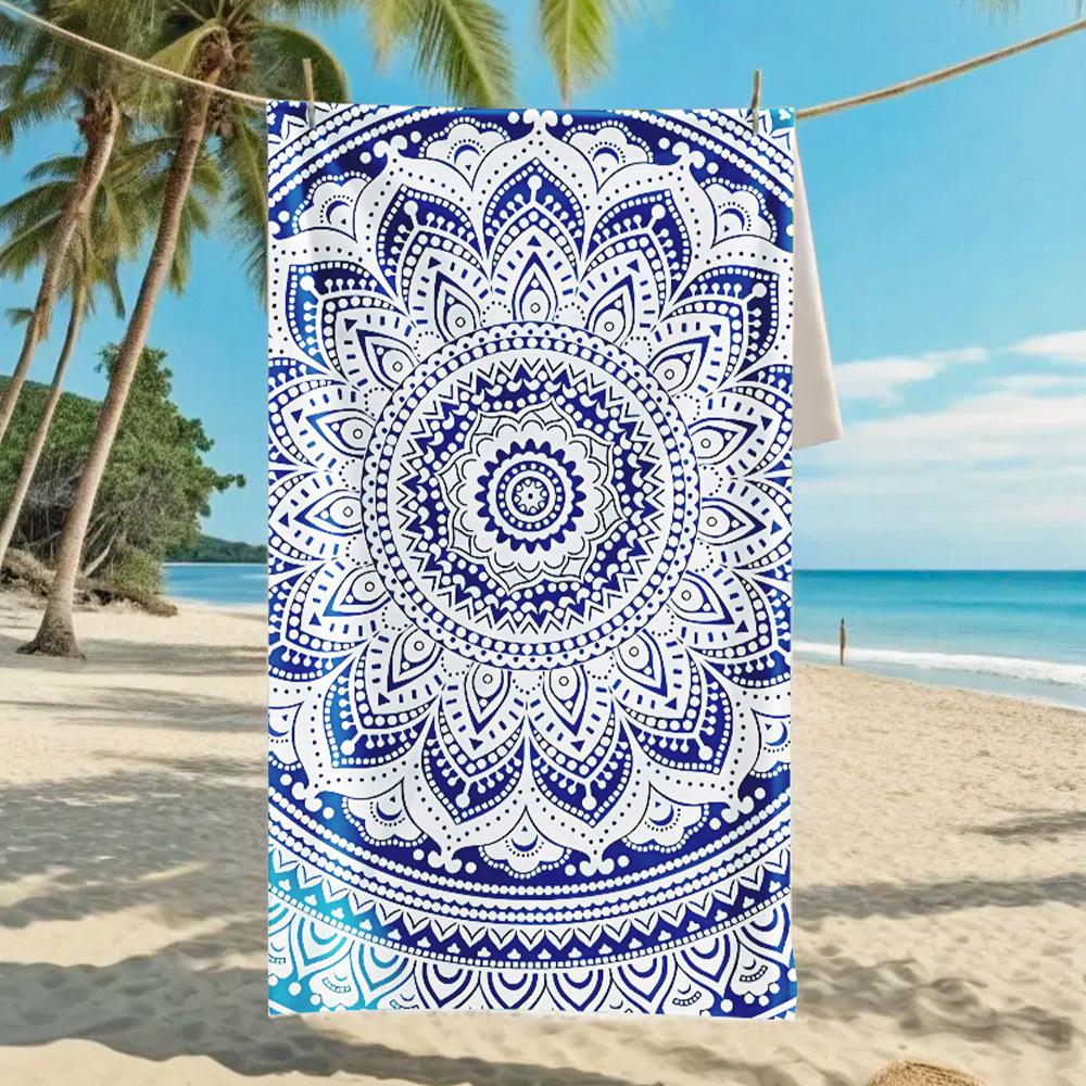 2026 Mermaid Tail Beach Towel Printed Towel Seaside Vacation Absorbent Beach Towel