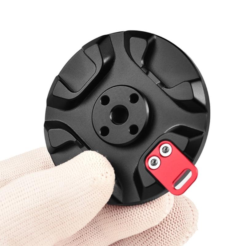 Aluminum Magnetic Phone Holder Base 1/4 Interfaces Phone Mount Base Upgrades for Vloggings And Live Streaming On Tripods