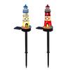 Solar Lights Outdoor Waterproof Watchtower Design Pathway Lamp Weatherproof Lighting Decor for Pool Balcony Deck Fence Gazebo