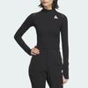 adidas Future Style Pre Series Slim Fit Long Sleeve T-Shirt Women Tops Black JM2452