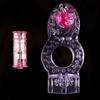 Vibrating Penis Rings Clit Dual Cock Ring Stretchy Delay Sex Toys for Men