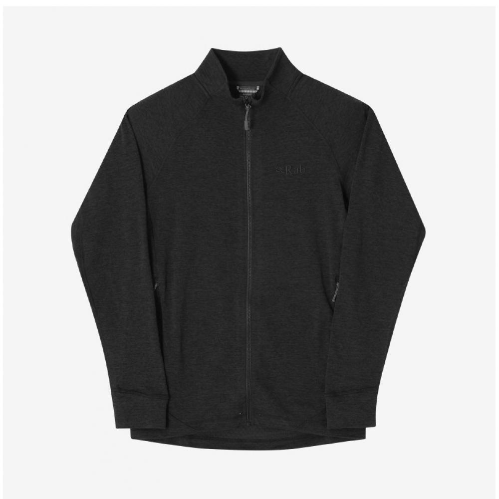 Rab Qff 72 Black Nexus Lightweight Stretch Mid Layer Mens Jacket