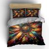 Colorful Bohemian Dreamcatcher Decor Set Bedding Set with 1 Duvet Cover 2 Pillowcases Single Double King Queen Gift