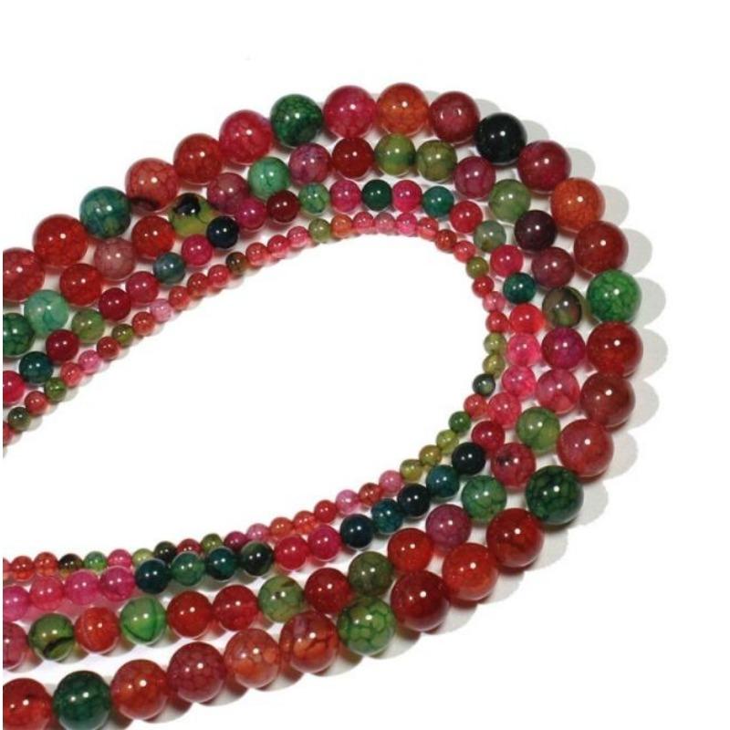 Natural Tourmaline Stone Beads Gemstone Round Loose Spacer Beads Jewelry Making 4mm 6mm 8mm 10mm