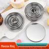 11-Piece Stainless Steel Cake & Mousse Ring Mold Set with Dumpling Cutter