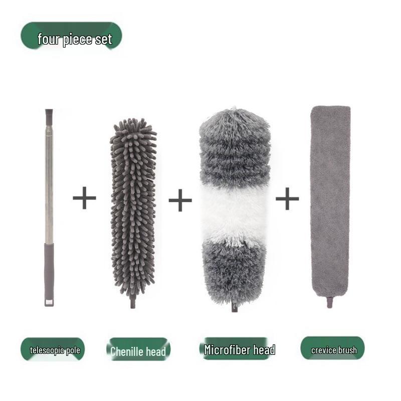 Flexible Electrostatic Chenille Duster with Bendable Brush