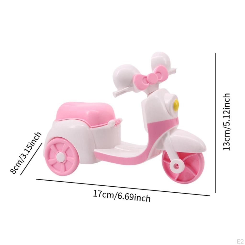 Miniature Motorcycle Model Desktop Decor Funny Doll Dress up Accessory Ornament Mini Vehicle