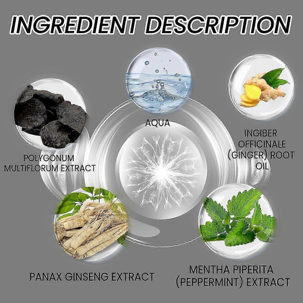 Revitalize Hair Growth & Scalp Health with Ginger & Ginseng Hair Boost Spray  Nourishing, Moisturizing, and Dandruff Reducing Hair Loss Prevention Sol