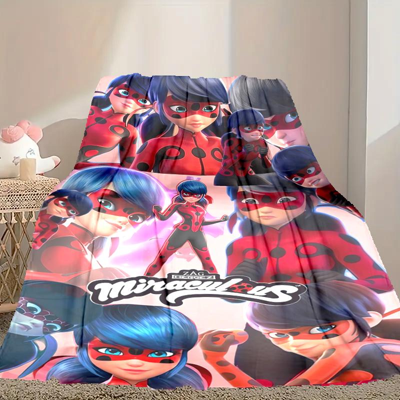1pc Ladybug Blanket, Super Cozy Printed Home Blanket, All-Season Warmth