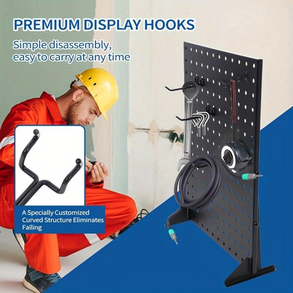 With 12 Peg Hooks Pegboard Display Stand Tabletop Display Organizer  For Selling Accessories