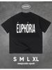Black Oversized *Euphoria* T-shirt