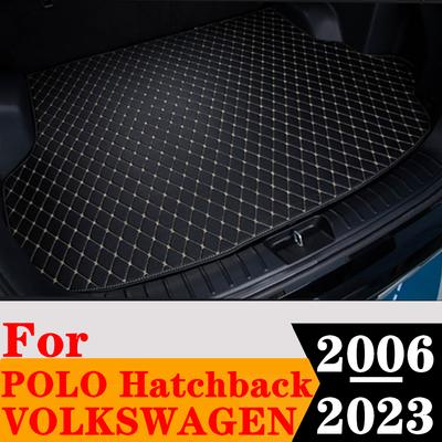 Sinjayer Araba OTOMATIK Gövde Mat TÜM Hava Kuyruk Çizme Bagaj Pedi Halı Kargo Astar Kapağı Volkswagen POLO Hatchback