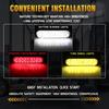 Side Marker Tail Lights Replacement Tail Stop Brake Light 24 LEDs Turn Signal Light Oval Trailer Lights with Reflector