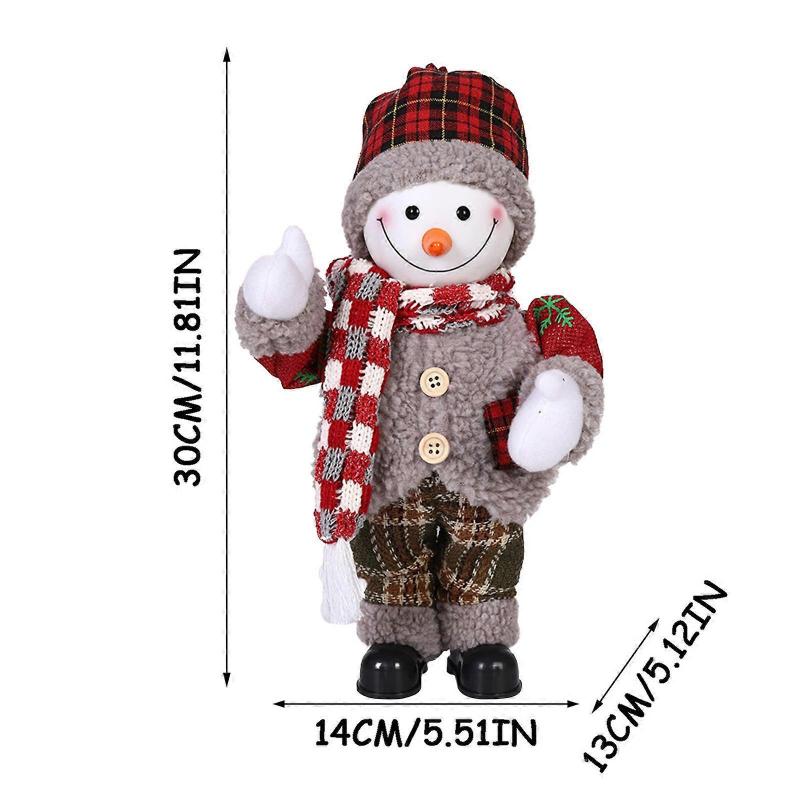 Music Santa Claus Doll Ornaments Christmas Gifts Old Man Snowman Doll Ornaments