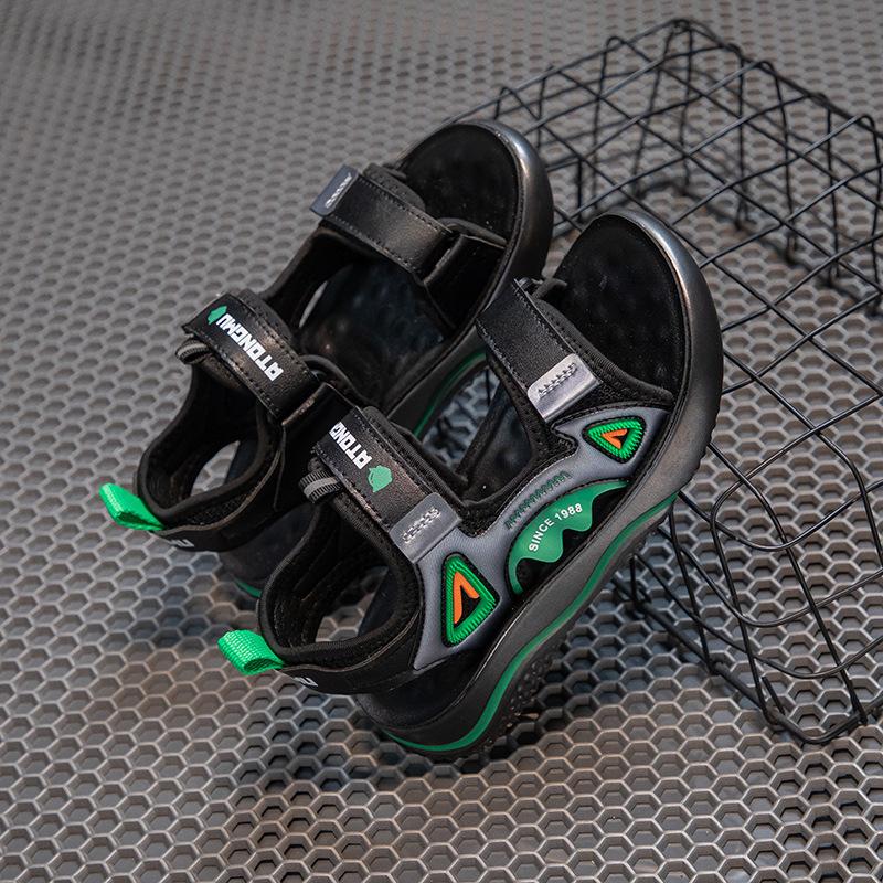 Fashion Handsome Boys Open-toed Sandals Velcro Girls Versatile Sports Sandals