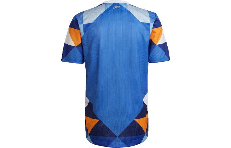 Adidas Soccer Jerseys Unisex Blue Moderate Straight Fit HM6516