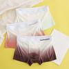Men Boxer Briefs Letter Print Gradient Print Ice Silk Shorts Underwear with U-Convex Design Slim Fit High Elasticity Panties