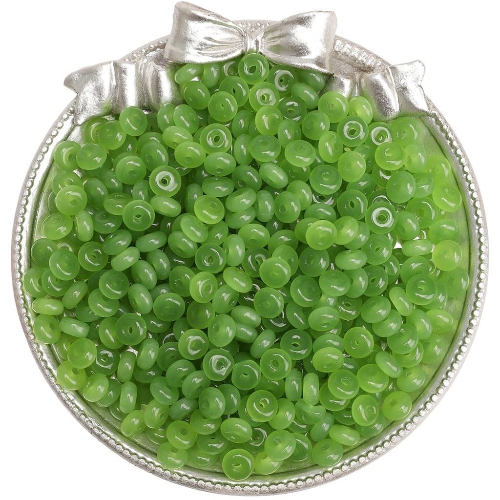 High quality wheel bead glass rice bead DIY jewelry accessories handmade beaded bracelet material