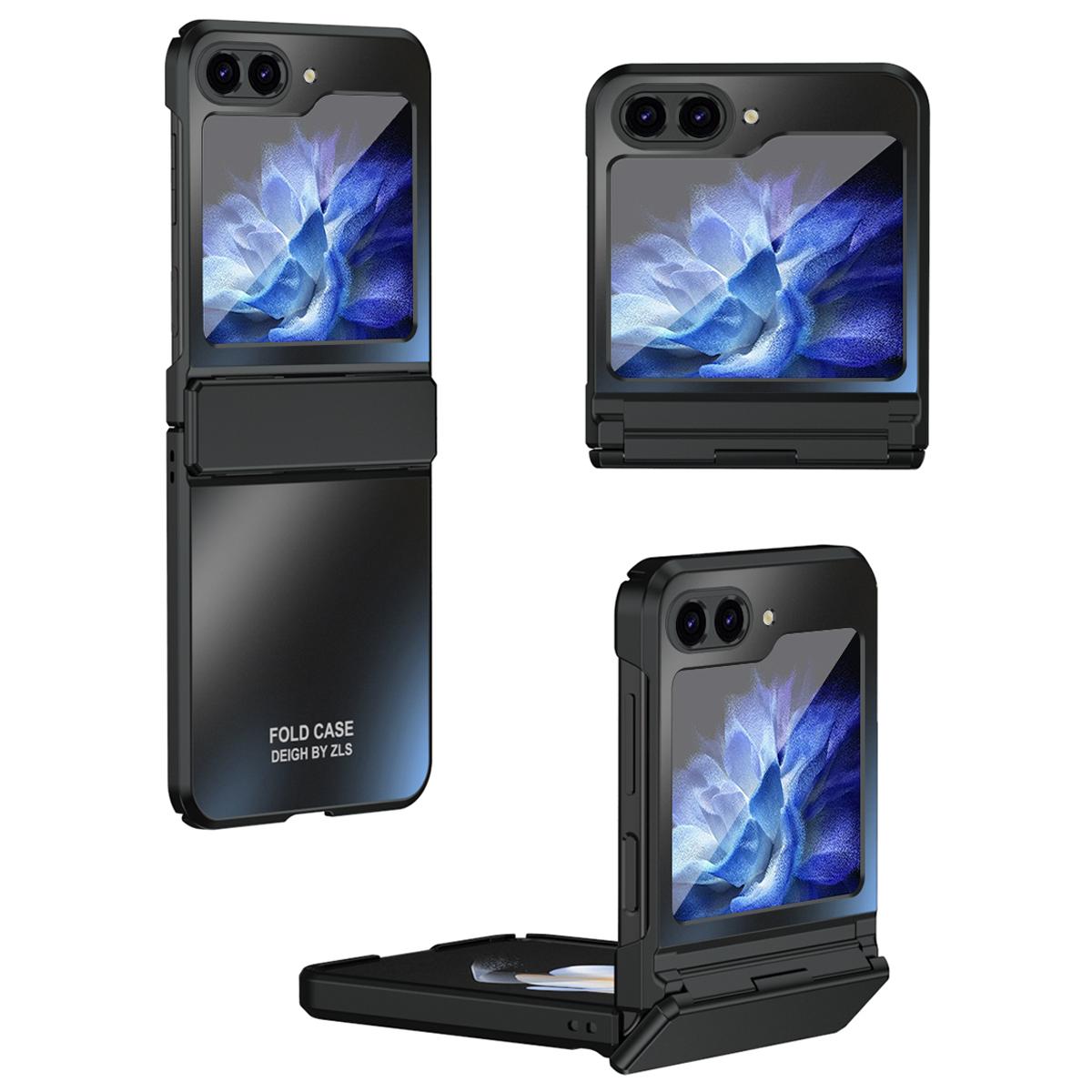 

For Samsung Galaxy Z Flip6 5G/Z Flip5 5G Case Electroplating PC Hard Phone Cover Purple