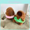 Soft Short Plush Capybara Doll With Swimming Ring For Children Includes Pig And Chick Colors