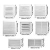 Aluminum Alloy Air Vent Grille Air System Net Cover Screen Exhaust Outlet Window Square Vent Heating Cooling Vents Plate
