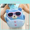 Kids Cartoon Sunglasses Bear Backpack With Oxford Fabric For School Use