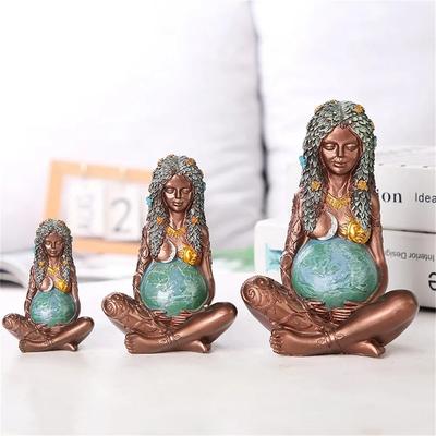 Mutter Erde Statue Gaia Göttin Statue Harz Artefakt Dekoration Mutter Erde Kunst Dekoration Schreibtisch Geschenk Raum Dekoration
