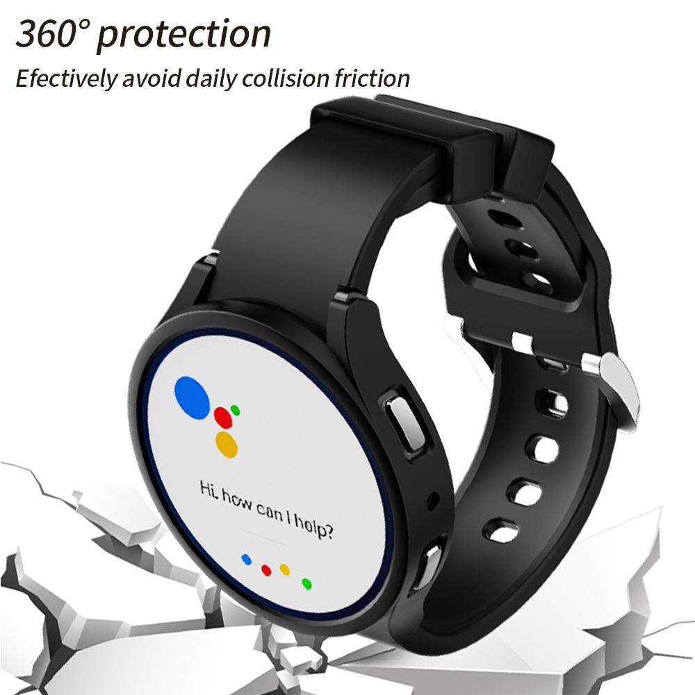 Screen Protective for Samsung Galaxy Watch 6 44mm 40mm PC Case Frame Bumper Cover+Tempered Glass Galaxy Watch6 Classic 43mm 47mm