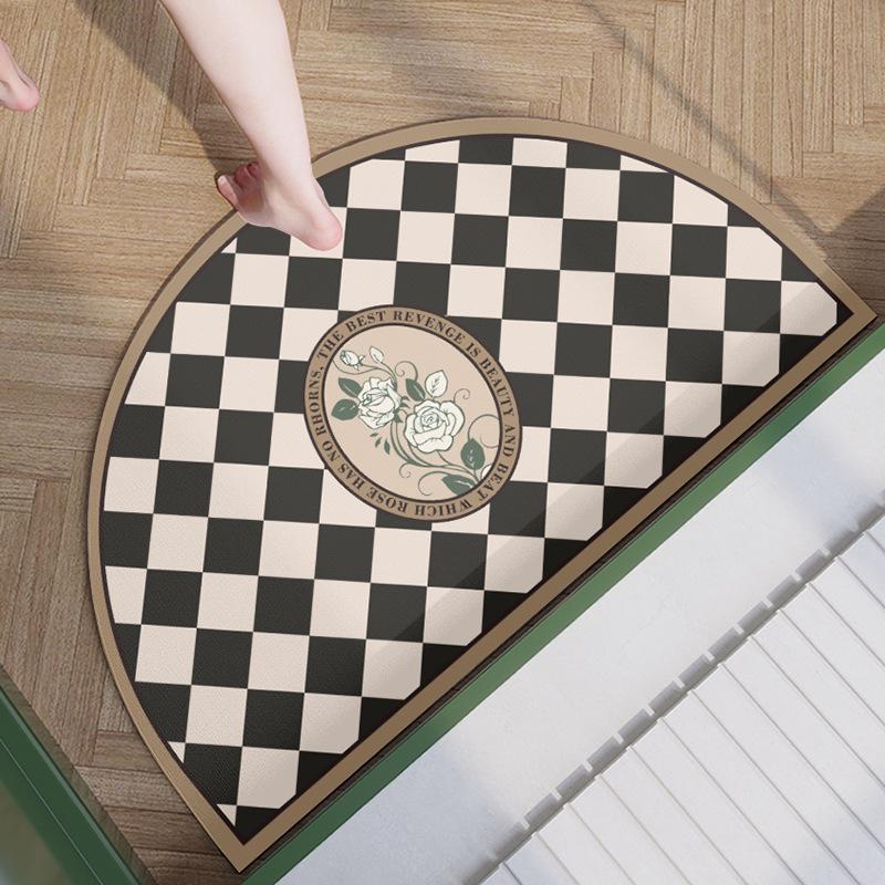 Rychleschnoucí koupelnová předložka z křemeliny: Měkký, Vodu Absorbující, Protiskluzový, Nečistotám Odolný Podlahový Koberec.