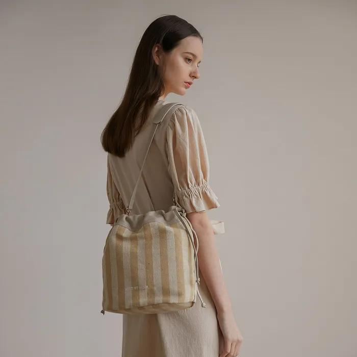 LALA BAG_STRIPE [Lala Bag_ST]-GRAY