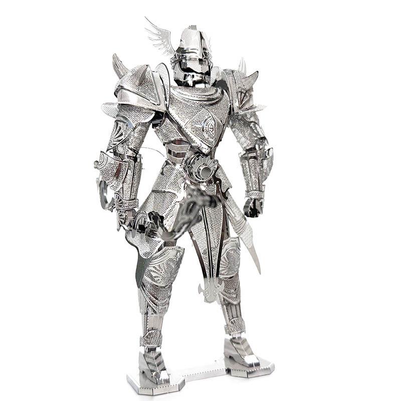 

Безумная модель: Металлическая 3D головоломка «Рыцарский лук» - Игрушка для снятия стресса для взрослых, Подарок ручной работы серебряный