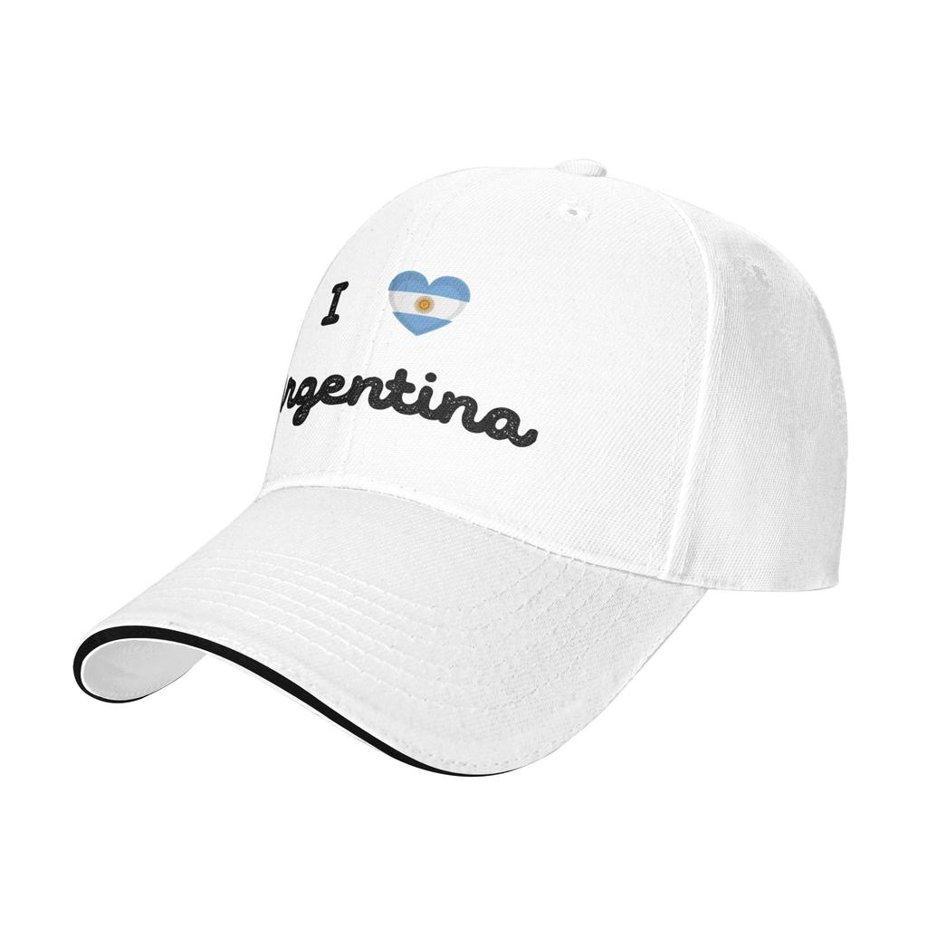 Baseball Cap I Love Argentina Flag Accessories Unisex Women Trucker Hat Caps Hat Fashion Formal Summer Gift Snapback Hat