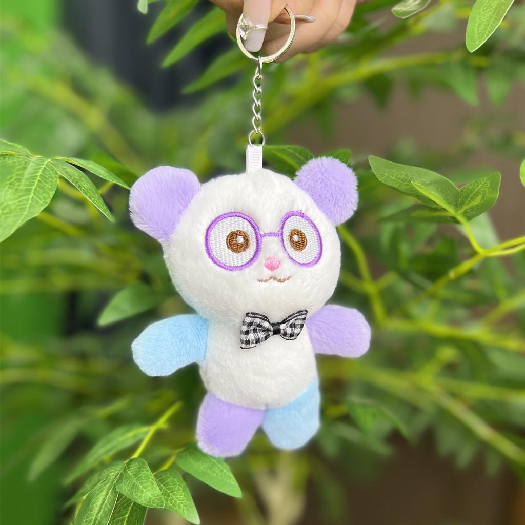 Plush Whimsical Colorful Bear Doll Keychain In Various Colors For Kids And Adults