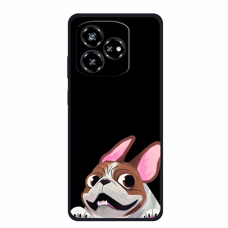 Funda For ZTE Axon 60 Lite Case Cute Cartoon Cat Black Silicone Soft Phone Case For ZTE Blade V60 Axon 60 Back Cover Case 60lite