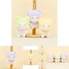 Adorable Plush Toy Keychain Soft Cotton Doll Cute Character Bag Charm For Couples