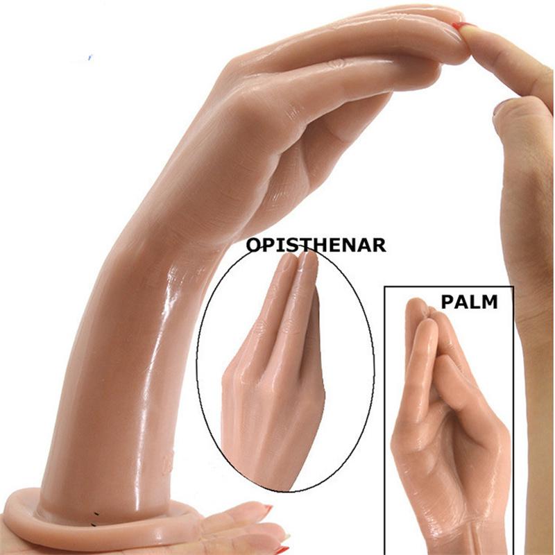 Simulation Hand Penis Male and Female Massage Orgasm Masturbation Device Fun Sex Toy