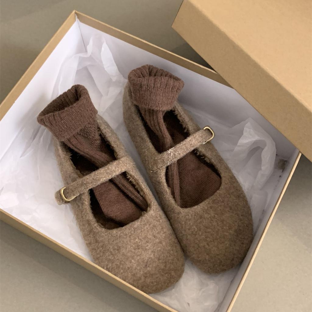 Fashion 2024 Fashion Woman Casual Shallow Winter Warm Plush Loafers Women Baotou Comfortable Design Flats sneakers Zapatos De Mujer