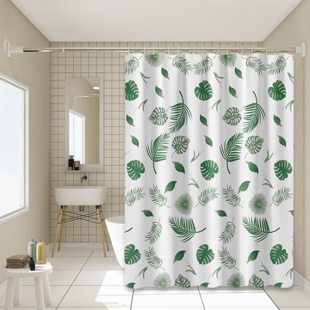 Bathroom Shower Curtain Waterproof Bathtub Bathing Curtains Easy Clean And Wipe Peva Shower Curtains Bathtub Curtain With Hooks