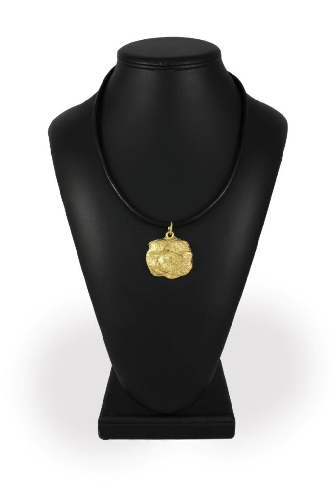 Cat - naszyjnik z kotem w pudełku prezentowym, pozłacana zawieszka dla fana kotów efektowna biżuteria marki Art-Dog